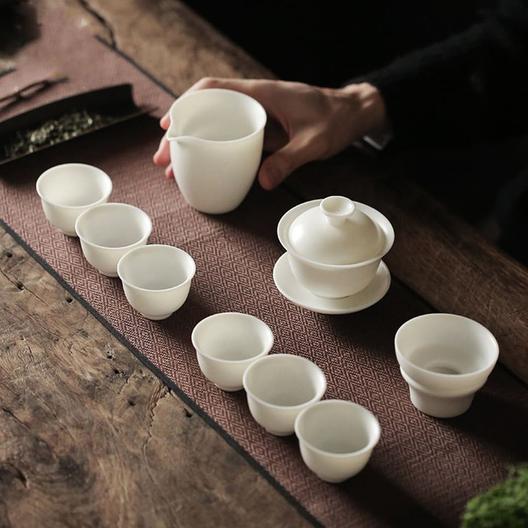 Service à Thé Chinois - Gaiwan Blanc