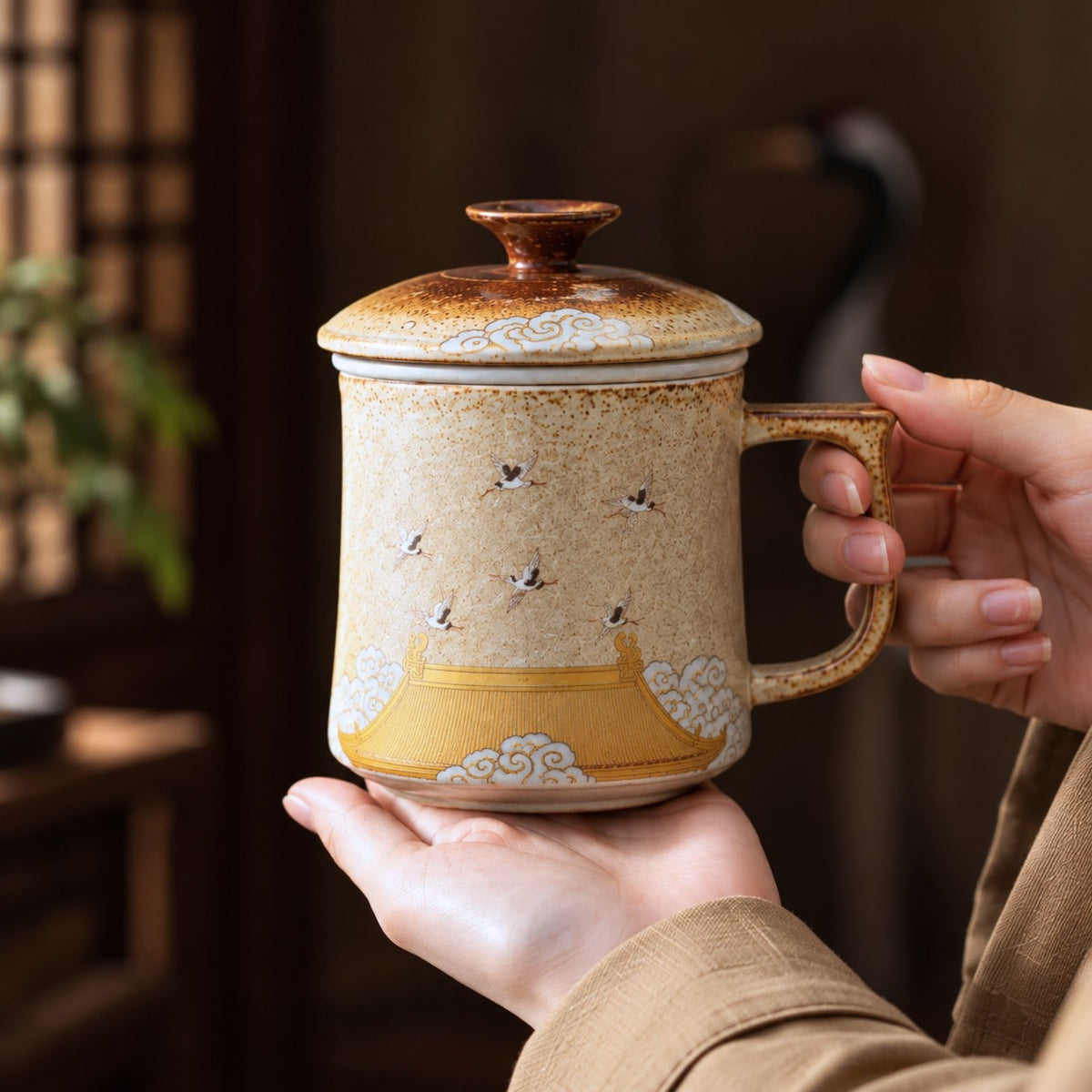 Mug Tiantan in Ceramica con Infusiore