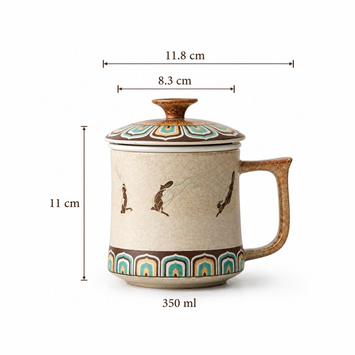 Mug Dunhuang in Ceramica con Infusiore