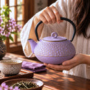 Violet Gold Cast Iron Teapot