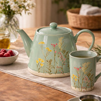 Meadow Bloom Ceramic Tea Set
