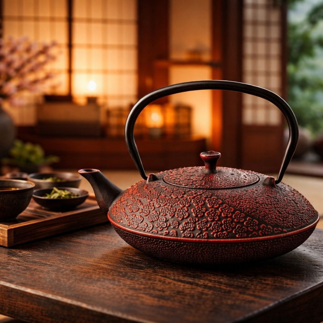 Akai Hana Cast Iron Teapot
