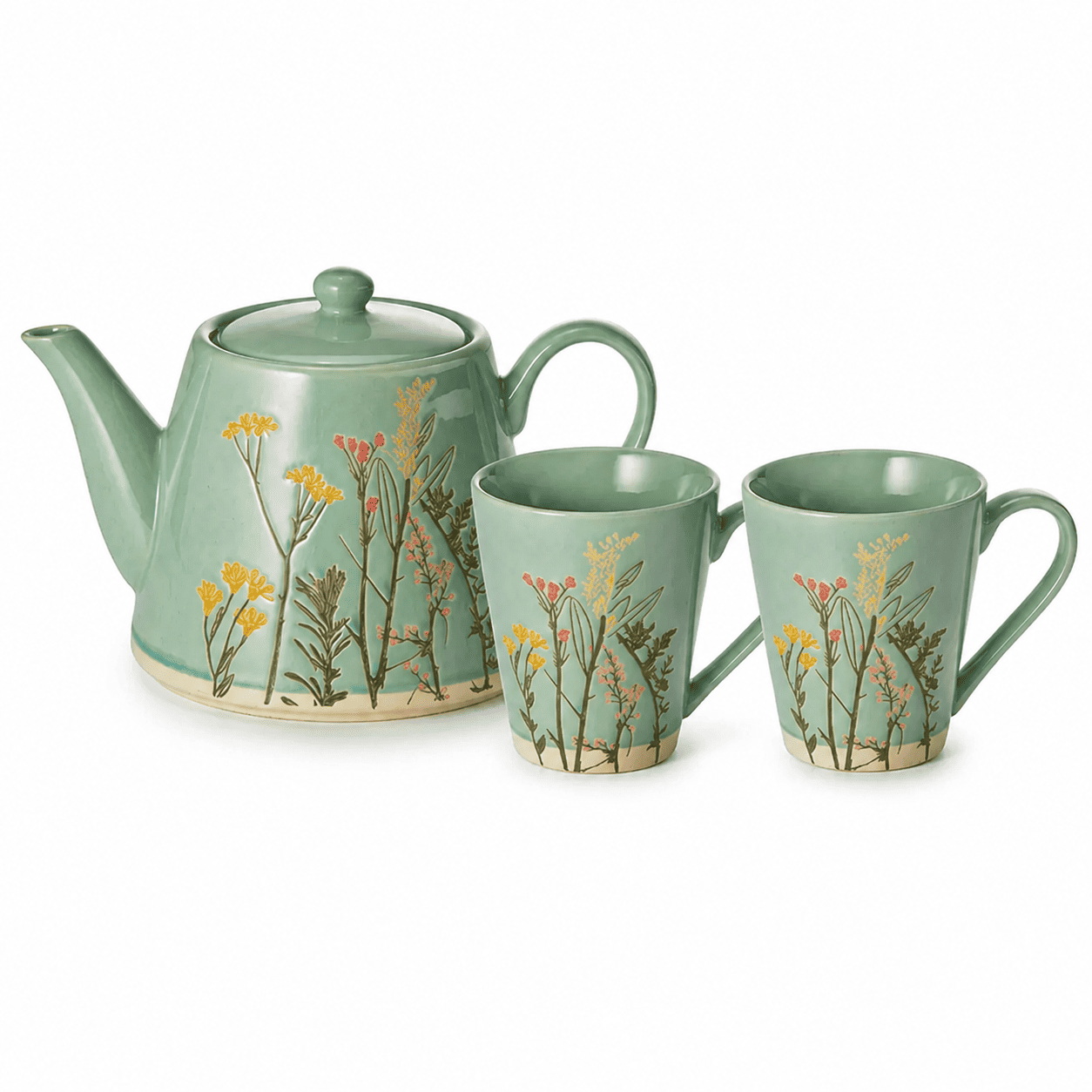 Meadow Bloom Ceramic Tea Set